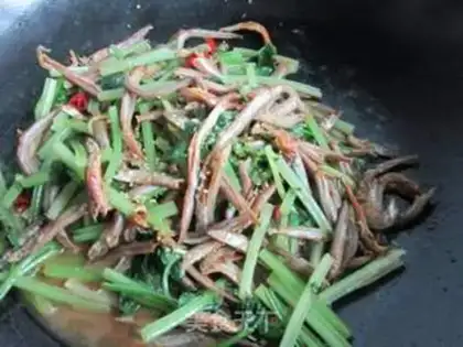 Make Cream fried the greenfish step 10