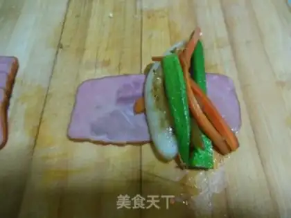 Make ♪ Autumn ham roll ♪ step 6