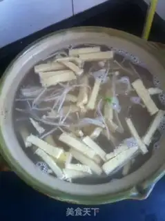 Make Frozen tofu powdered golden needle mushrooms step 5