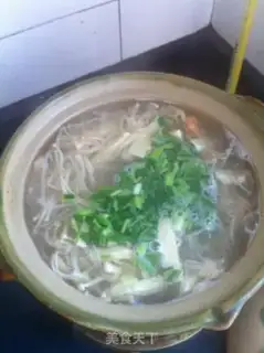 Make Frozen tofu powdered golden needle mushrooms step 6