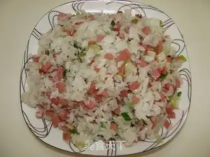 Make Ham and rice step 7