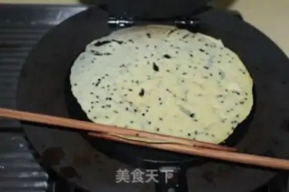 Make Black sesame egg rolls step 7
