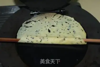 Make Black sesame egg rolls step 9