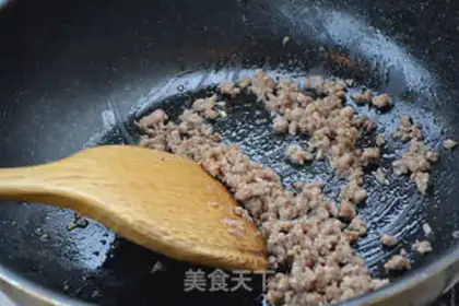 Make ♪ Bean with meat and cheese ♪ step 3