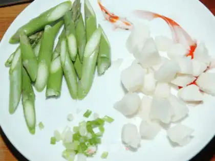 Make Shrimp rice step 1