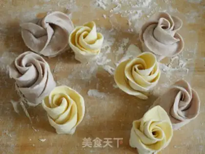 Make Purple rose buns step 8