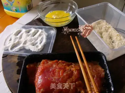 Make Powder pork chops step 7