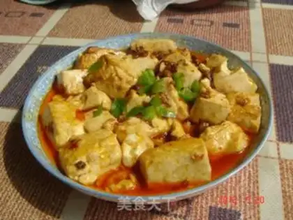 Make Red oil tofu step 3