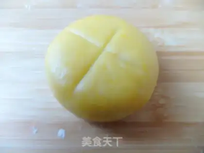 Make Pumpkin bean mooncake step 5