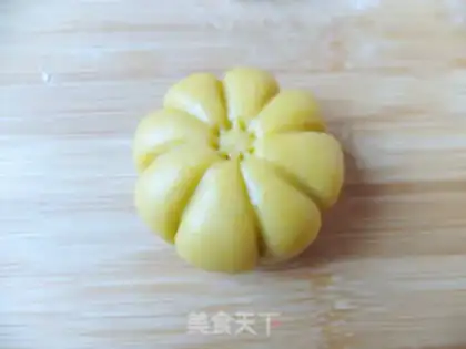 Make Pumpkin bean mooncake step 8