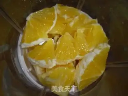 Make Orange mousse cake step 4