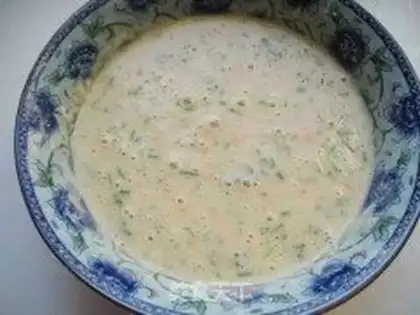 Make Onion pancakes step 2