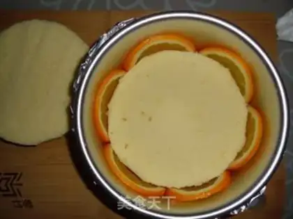 Make Orange mousse cake step 9