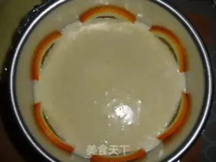 Make Orange mousse cake step 10