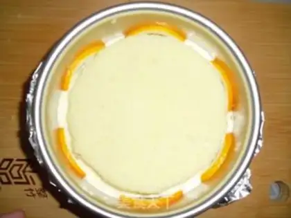 Make Orange mousse cake step 11