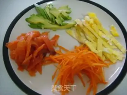 Make Easy roll sushi step 1