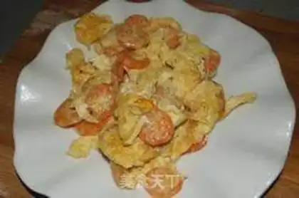 Make Shrimp fried eggs step 5