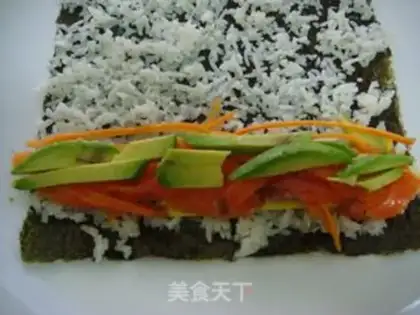 Make Easy roll sushi step 5