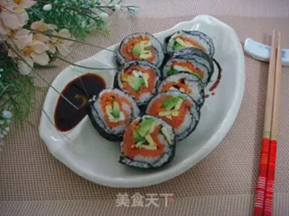 Make Easy roll sushi step 10