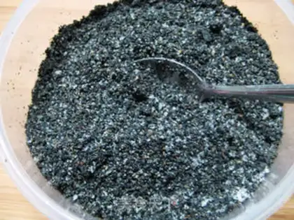 Make Black sesame soup step 1