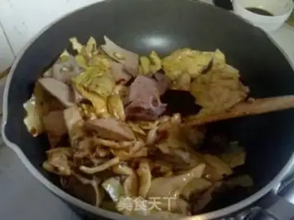 Make The cabbage and the liver step 7