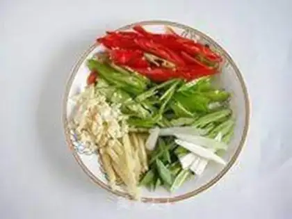Make Bean petals for fish step 5