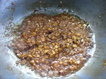 Make Twin mushroom noodles step 8