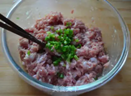 Make Pork corn dumplings step 1