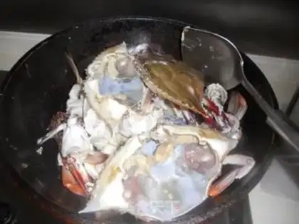 Make Curry crabs step 3