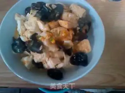 Make Blackwood, salted eggs, tofu step 4