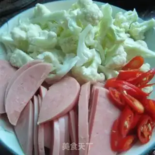 Make Sausage cut flowers step 2