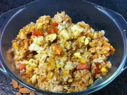 Make The seafood is fried step 6