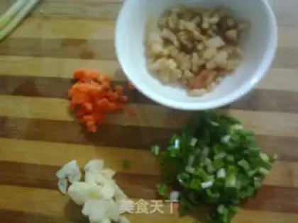Make Potato fried pig oil step 2