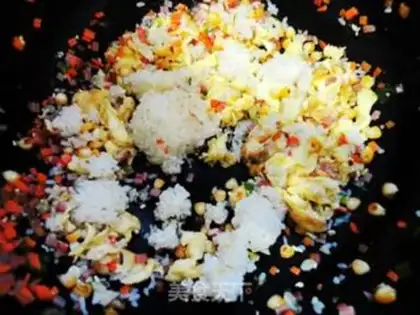 Make Tasty egg fried rice step 5