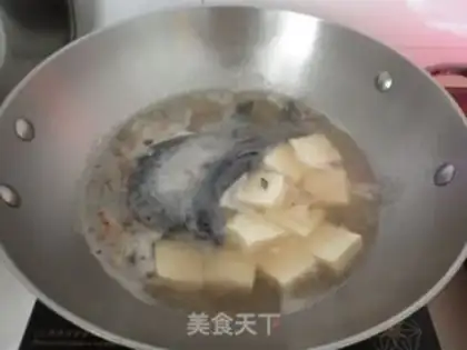 Make Crab tiger stew, tofu step 5
