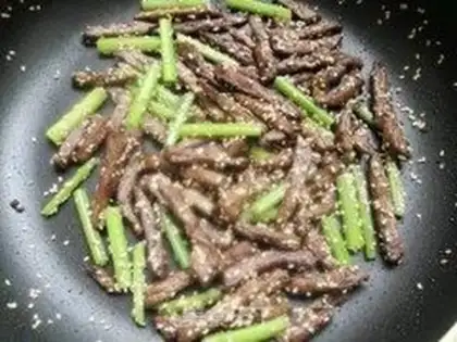 Make Dried beef silk step 3