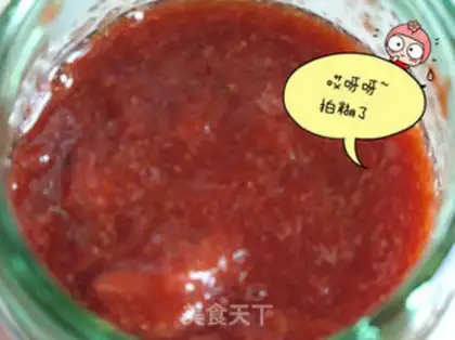 Make Homemade strawberry sauce step 4