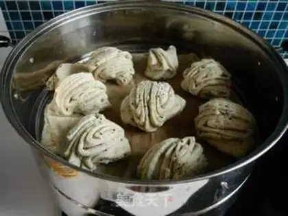 Make Soybean sesame roll step 11