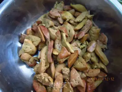 Make Double-coloured chicken liver step 6