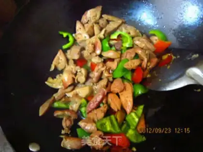 Make Double-coloured chicken liver step 9