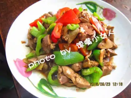 Make Double-coloured chicken liver step 10
