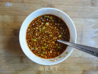 Make Garlic fan sap step 5