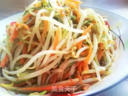 Make The green bean sprouts step 6
