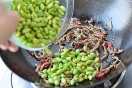 Make Meat-screwed beans step 5