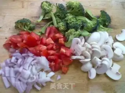 Make Tomato mushroom pasta step 1