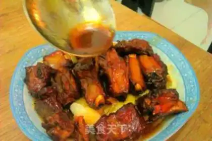 Make Red-burned rib-button smelt step 11