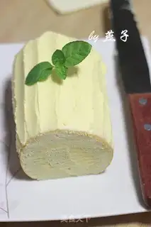 Make A melon cake roll step 18