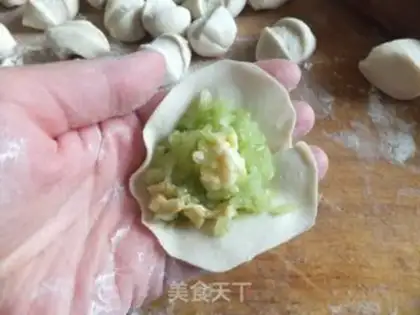 Make Cucumber egg dumplings step 5