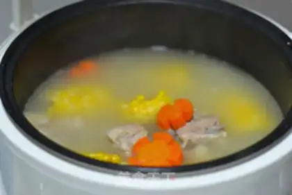 Make Carrot corn ribs soup step 7