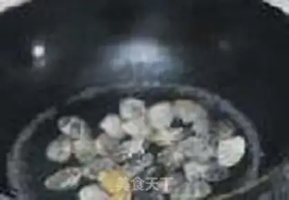 Make Flower clams and eggs step 1